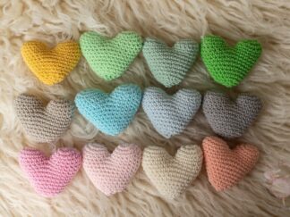 Mini Crochet Hearts 6cm