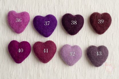 4cm Felt Hearts - 63 colours - Image 9