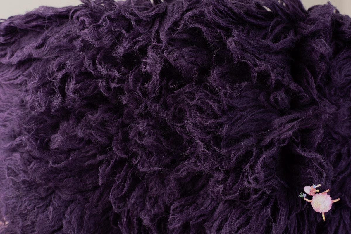 Deep Amethyst Flokati 2000gsm