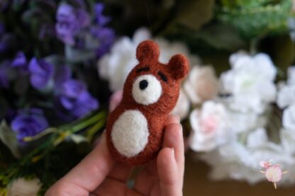 Cuddle Hand Felted Bears 8cm - Image 6